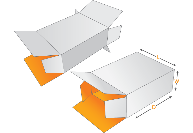 seal end packaging box template