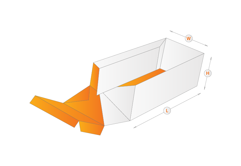 sleeve box and tray template